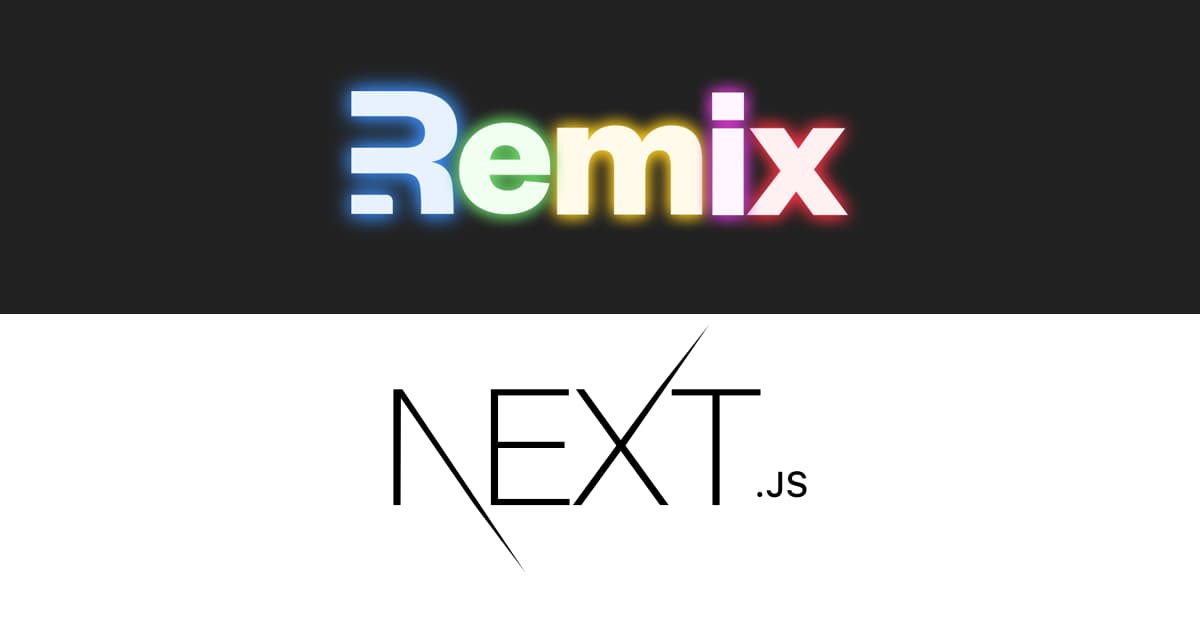 Remix and Next.js Logos