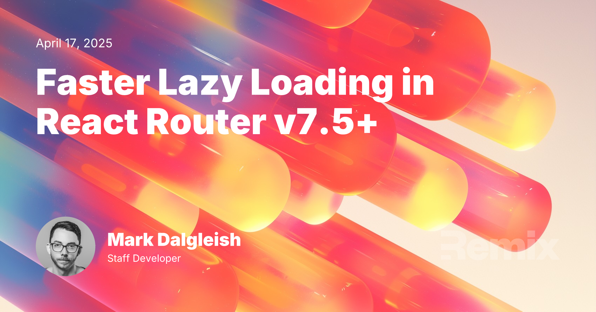 Faster Lazy Loading in React Router v7.5+