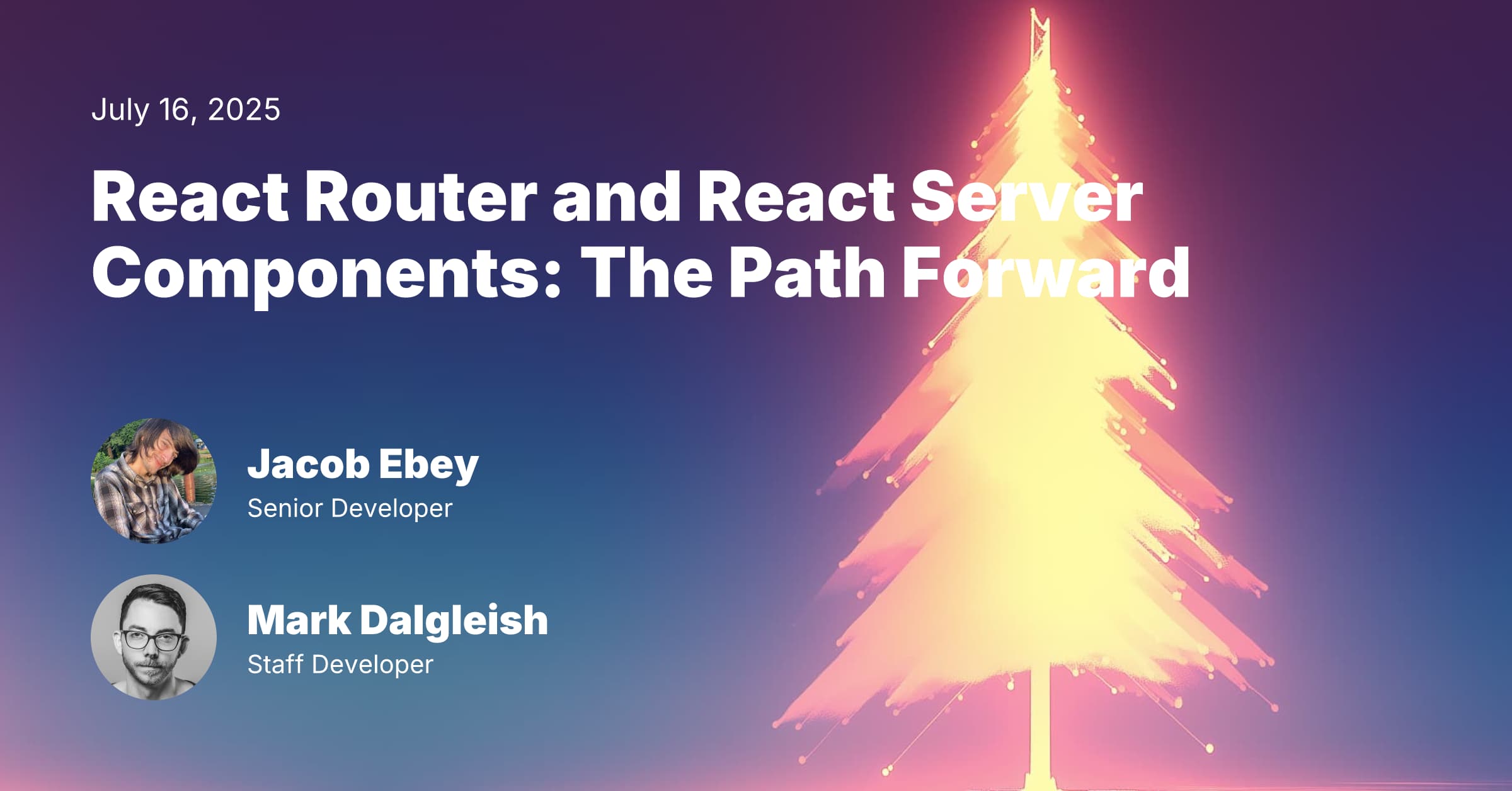 React Router and React Server Components blog post header